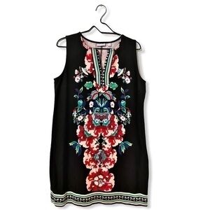 New York & Company Black sleeveless floral…